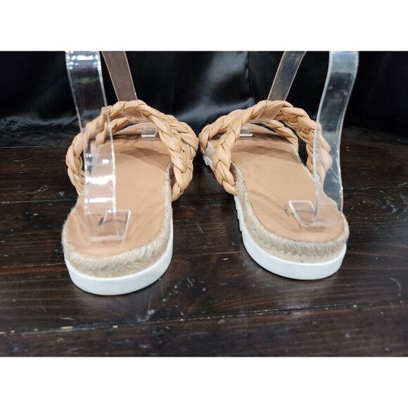 Marc Fisher Jaimee Natural Leather Braided Sandals/Size 9M NWOB - Picture 6 of 9